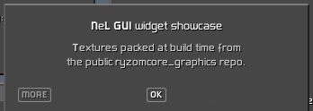 A modal dialog over the interface